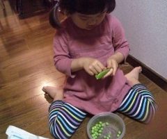 3歳のお手伝いさん