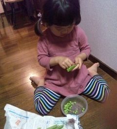 3歳のお手伝いさん