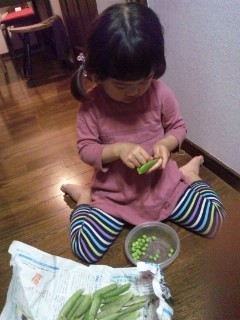 3歳のお手伝いさん