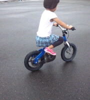 自転車　乗れちゃった！