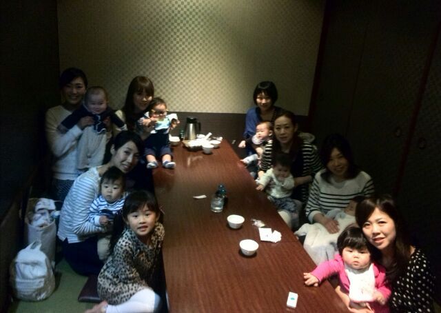 あかちゃんとランチ同窓会